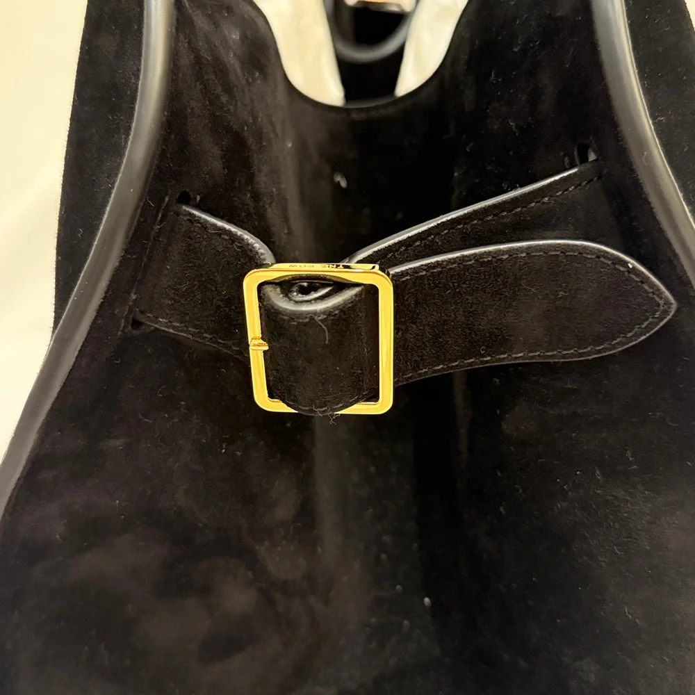 NWT The Row Soft Margaux 15 Bag in Suede - Picture 4 of 9